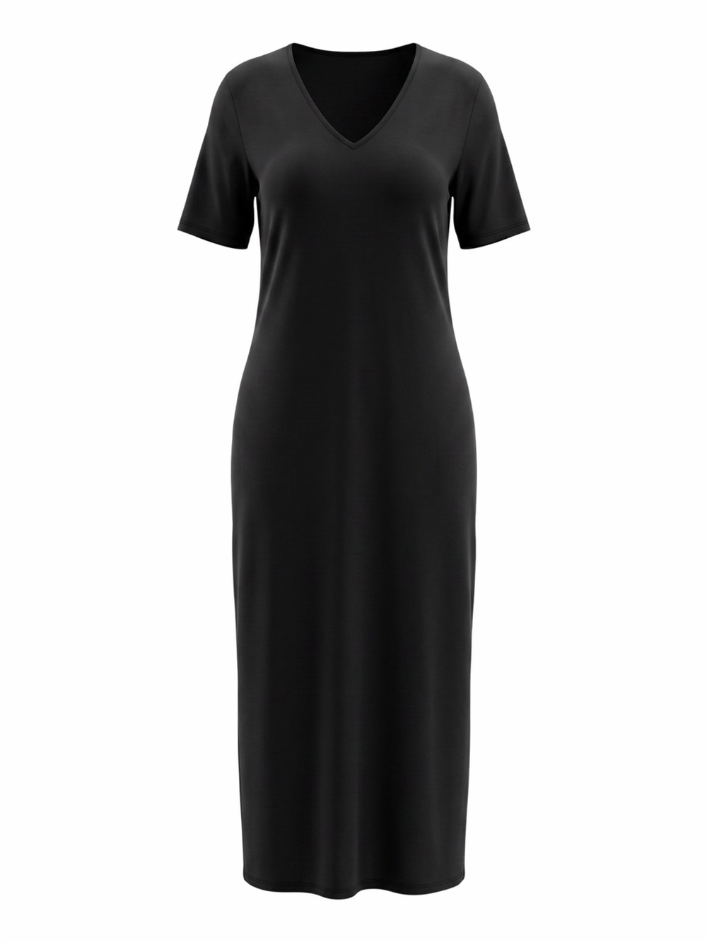 VINCE🎀V-Neck Midi Dress🎀Simple and Elegant🎀Roomy Size S🎀